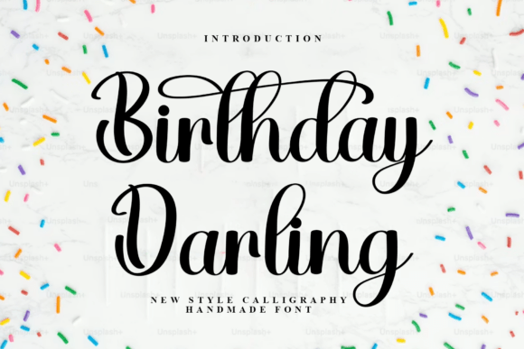 Birthday Darling: A Warm, Playful Font for Handmade Products