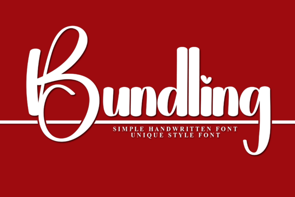 Bundling Font: A Script Typeface for Web Design