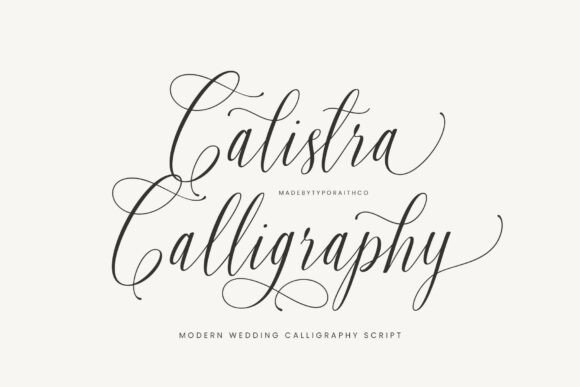 Calistra Calligraphy: A Refined Font for Editorial Design