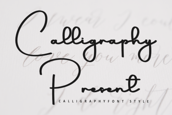 Calligraphy Present: A Soft Script Font for Crafters and Makers