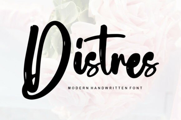 Distres Font: A Handwritten Typeface for Campaign Creatives