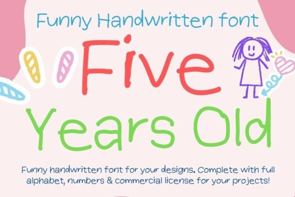 Five Years Old: The Playful Handwritten Font for Product Makers