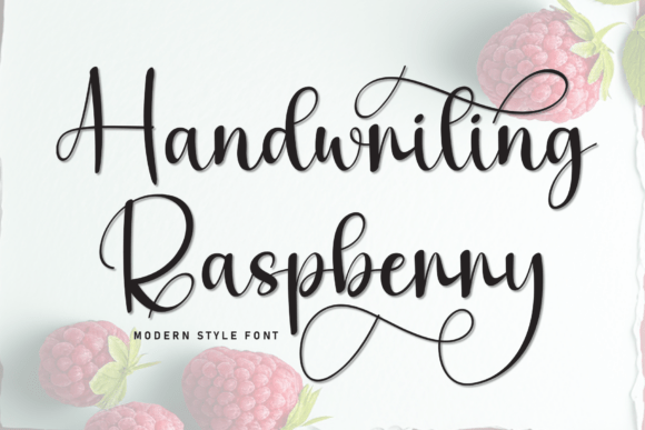 Handwriting Raspberry: A Playful Script Font for Editors