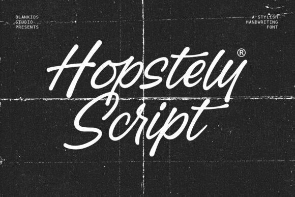 Hopstely: A Handwritten Script Font for Modern Web Design