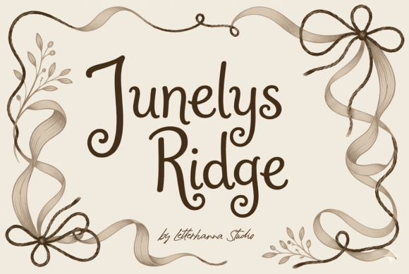 Junelys Ridge: A Script Font for Thoughtful Editorial Design