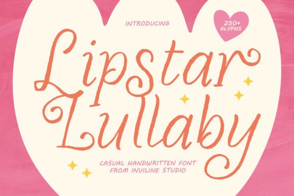 Lipstar Lullaby: A Playful Handwritten Font for Web Designers