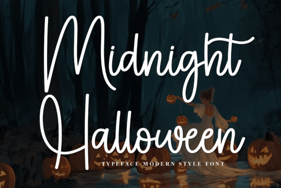 Midnight Halloween Brings Dark Elegance to Script Typography