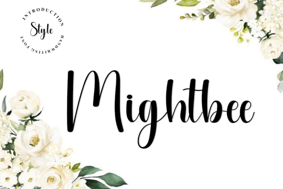 Mightbee: A Flowing Script Font for Handmade Charm