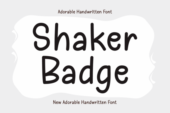Shaker Badge: A Charming Display Font for Digital Creators