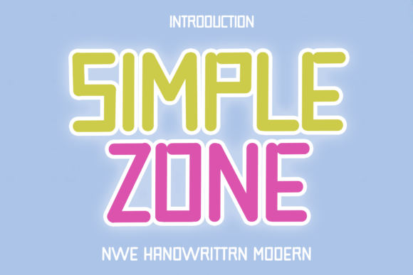 Simple Zone: A Crisp Handwritten Font