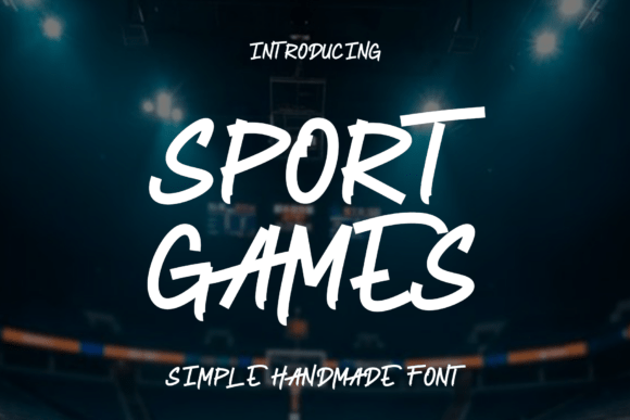 Sport Games: A Bold Handmade Font for Editorial Energy