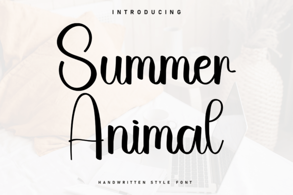 Summer Animal Font: A Handwritten Typeface for Creators