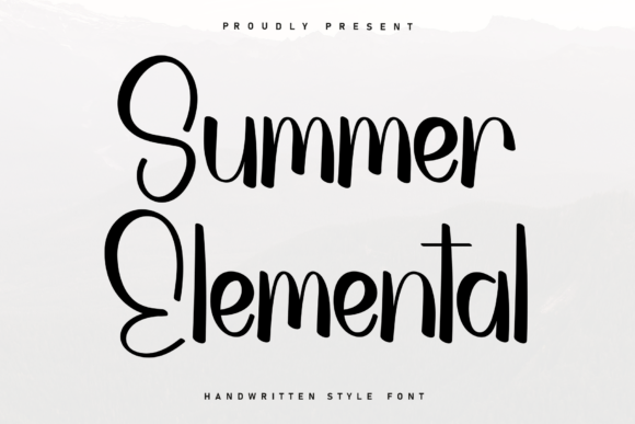 Summer Elemental: A Handwritten Font for Crafters & Small Shops