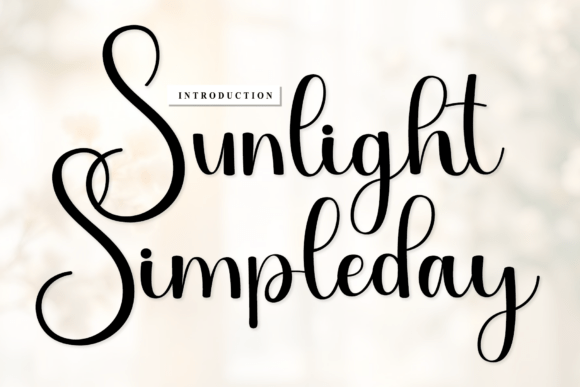 Sunlight Simpleday: A Warm Script Typeface for Editorial Design