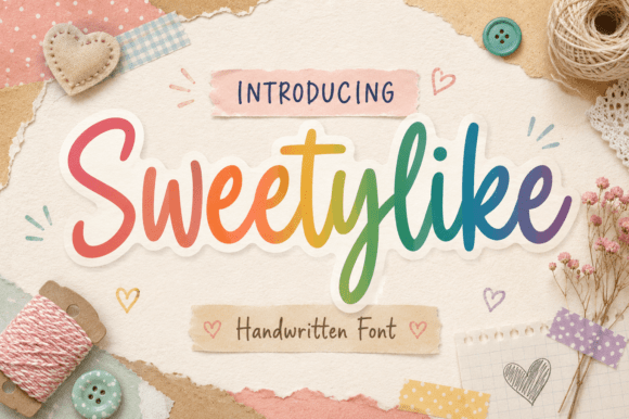 Sweetylike: A Friendly Script Font for Campaign Creatives