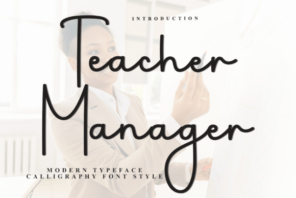 Teacher Manager: A Festive Typeface for Holiday Branding