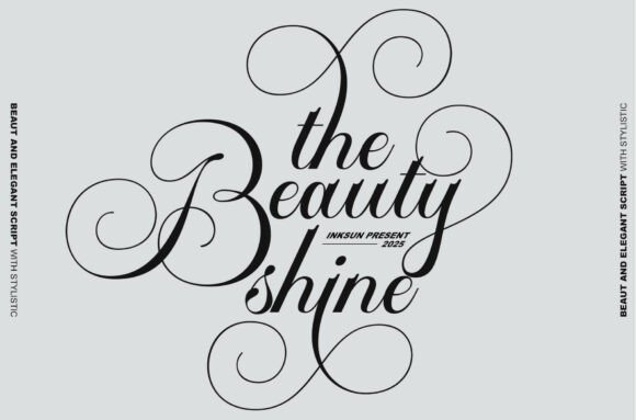 The Beauty Shine: A Jewel-Like Script Font for Digital Design