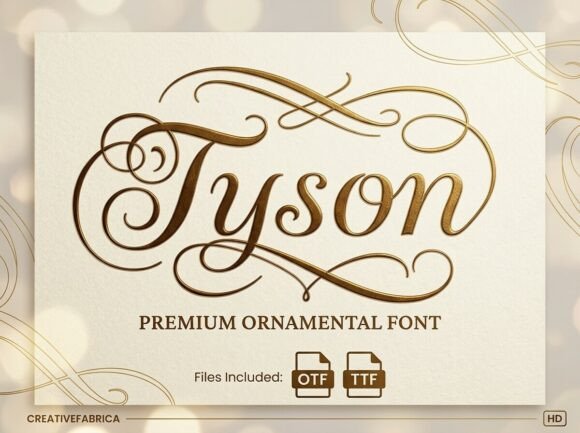 Tyson: An Elegant Calligraphy Font for Editorial Design