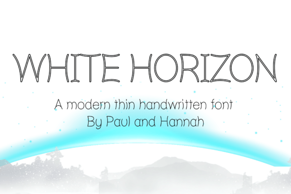 White Horizon: A Clean Handwritten Font for Modern Brands